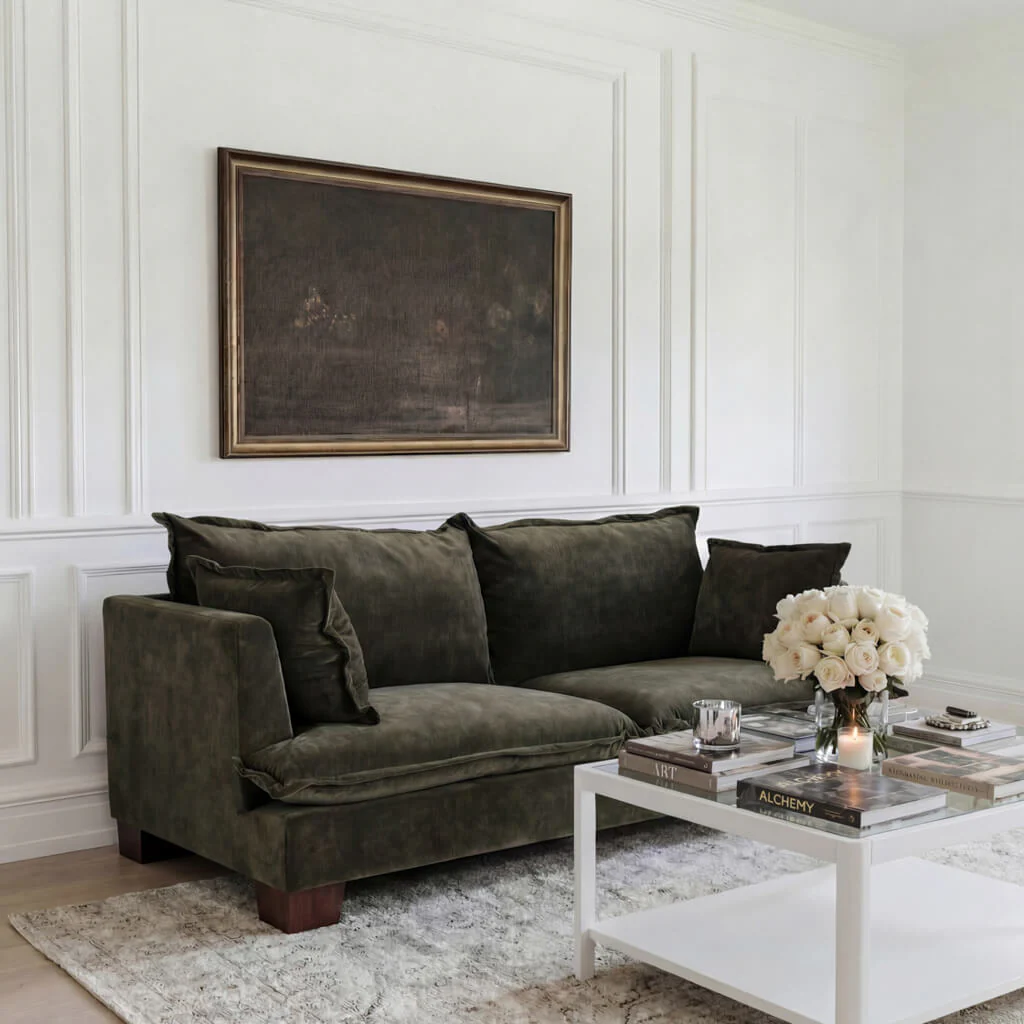 3 Seater Suffolk Olive - Image 3
