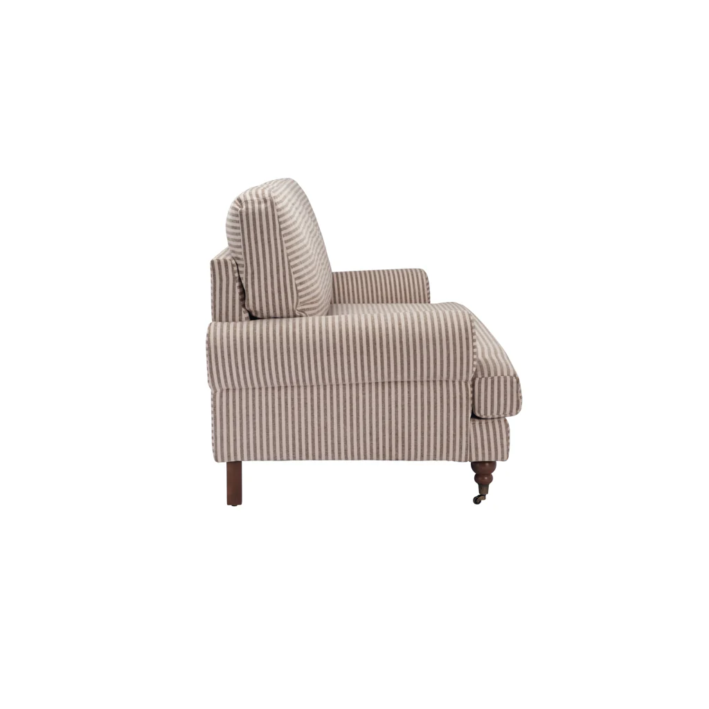 2 Seater Sofa Kent Charcoal Stripe - Image 5