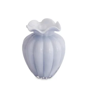 Periwinkle Blue Hand-Blown Glass Vase, 2 Sizes