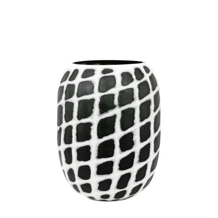 Valencia Handblown Carved Mono Glass Vase (2 sizes available) - Image 3