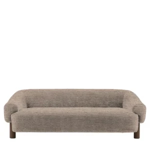 Heston Sofa 3 Seater Milka Wicker Ebony Leg