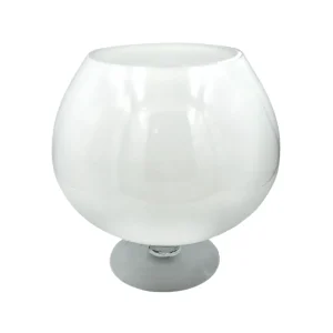 Clearance-Tides Collection White Bowl On Stand In 3 Sizes